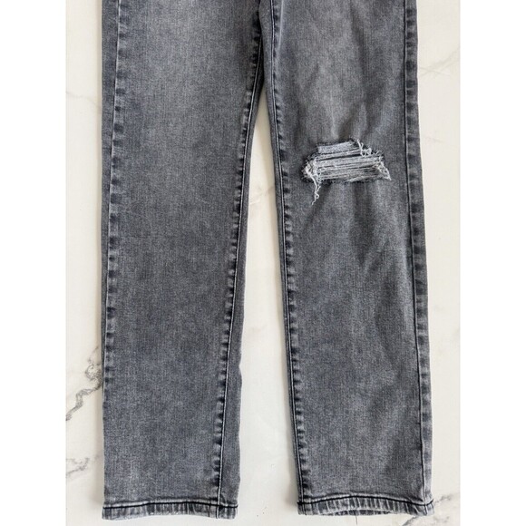 I.n.c. Concepts Women's Distressed High-Rise Straight-Leg Jeans core denim 8/29 - Picture 11 of 16